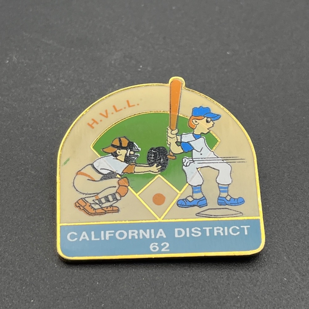 Huntington Valley Little League California District 62 Baseball Lapel Hat Pin